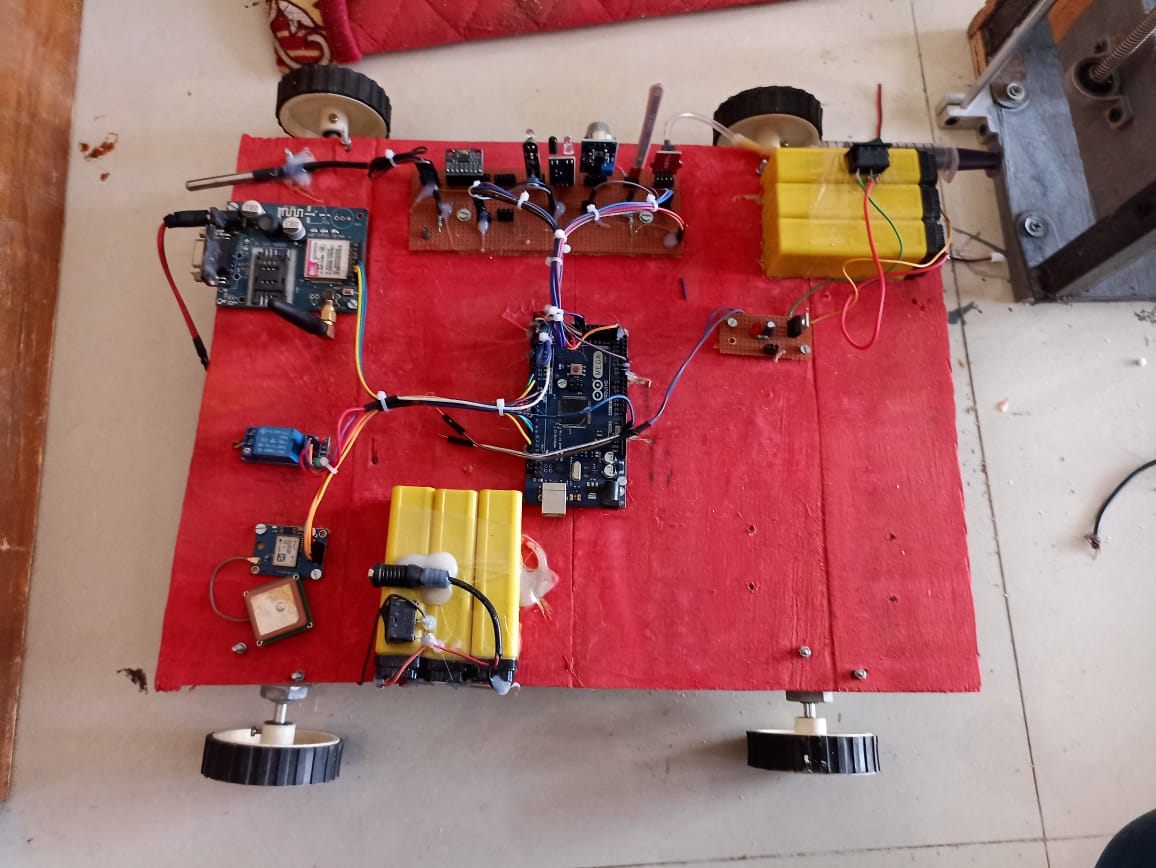 GPS GSM Robot Vehicle